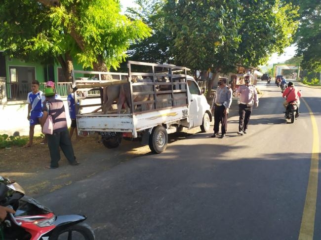 Polsek Alas Polres Sumbawa Gelar Operasi Yustisi Cegah Covid-19, Jaring 27 Pelanggar